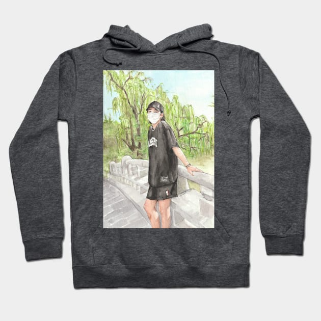 SUGA on Bridge Hoodie by emopod